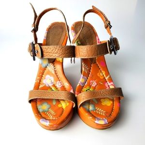 Floral Wedge Size 7